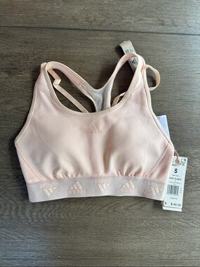 NWT Adidas Racerback Sports Bra with Logo Band
